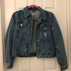 topshop moto denim jacket